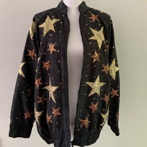 vintage “The Icing” black bomber jacket
